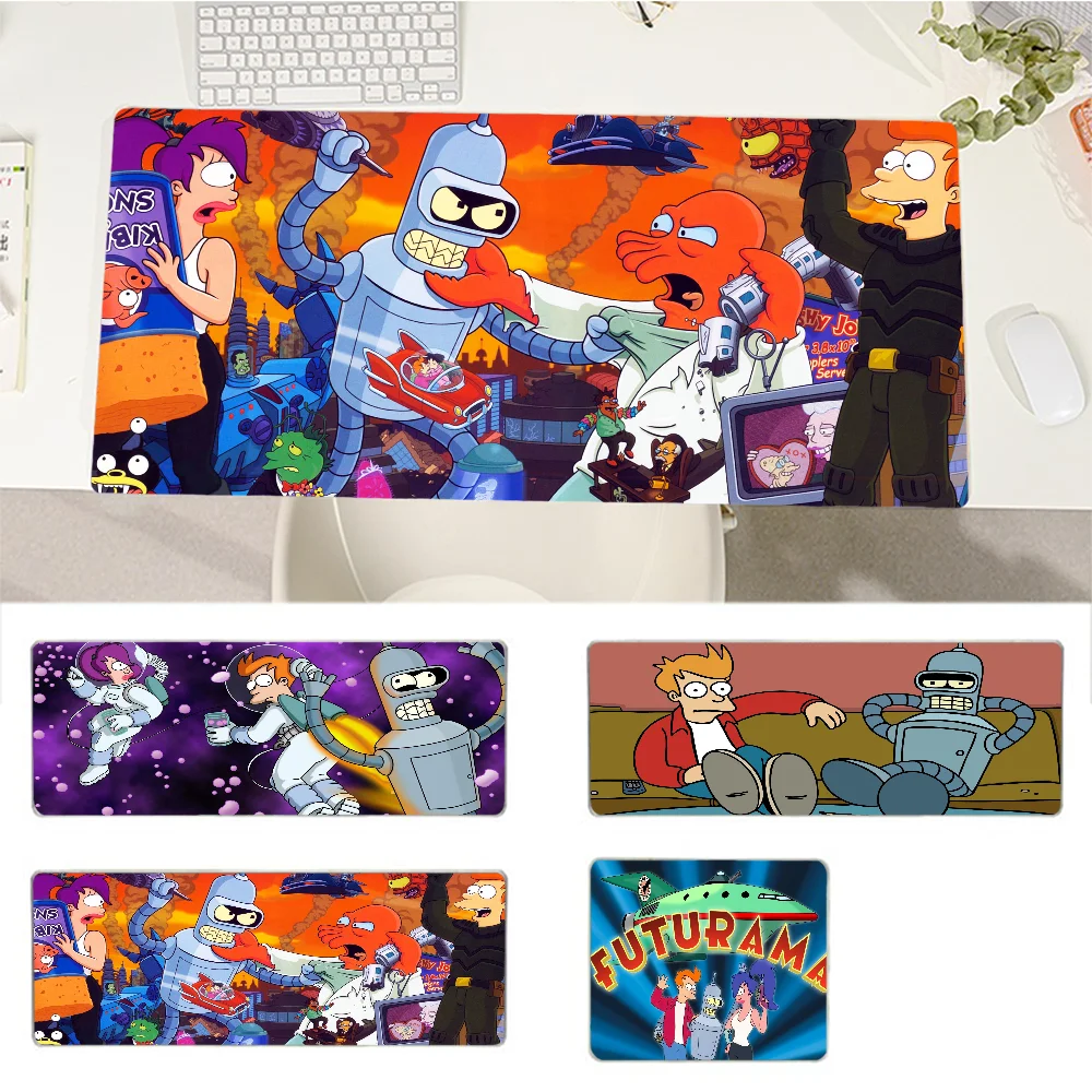 

Anime F-Futurama Custom Skin Unique Desktop Pad Game Mousepad Size For Game Keyboard Pad For Gamer