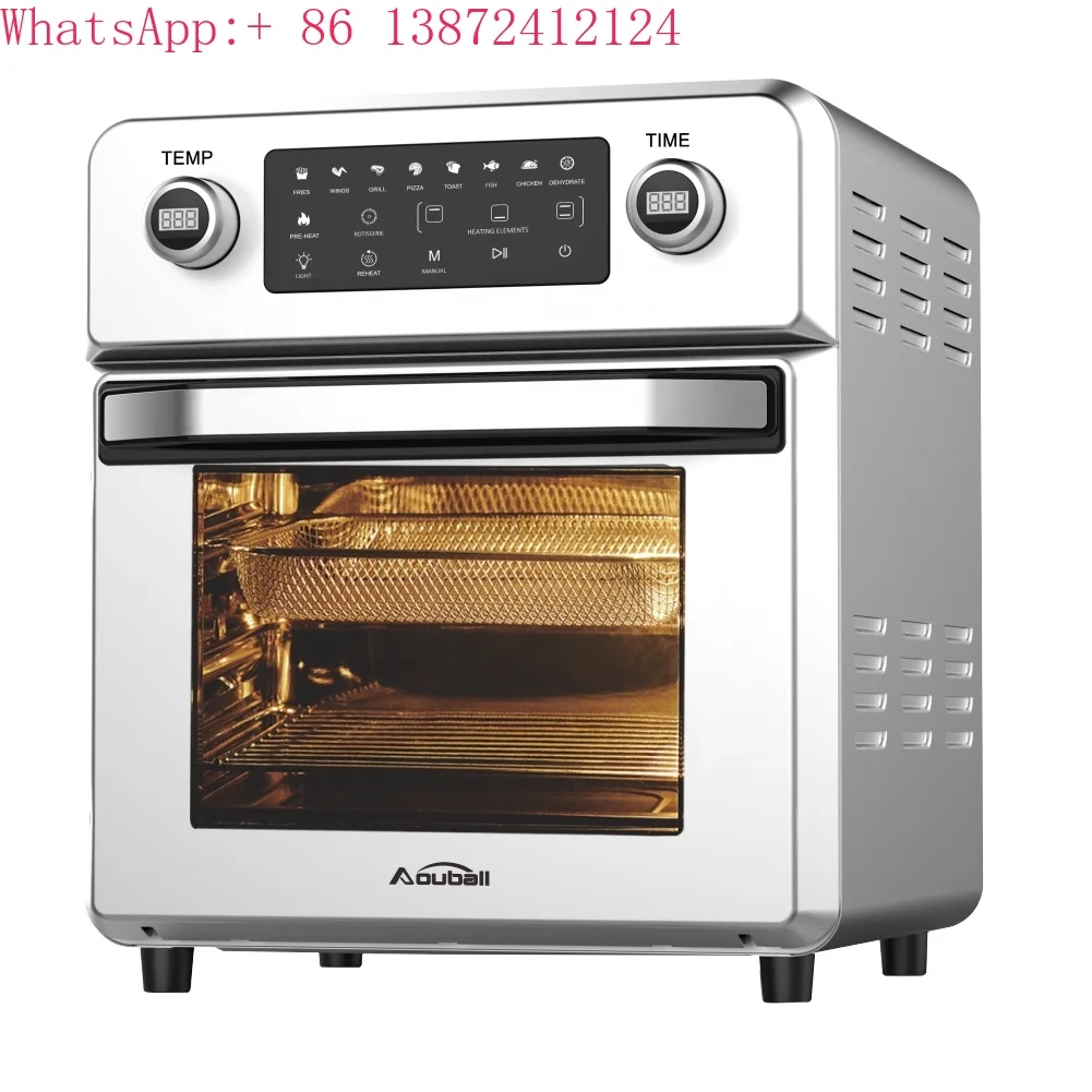 

2025 New Stainless Steel Air Fryer Oven Electric Square PFA Digital Control Stainless Steel or Painting Color Free Spare Parts