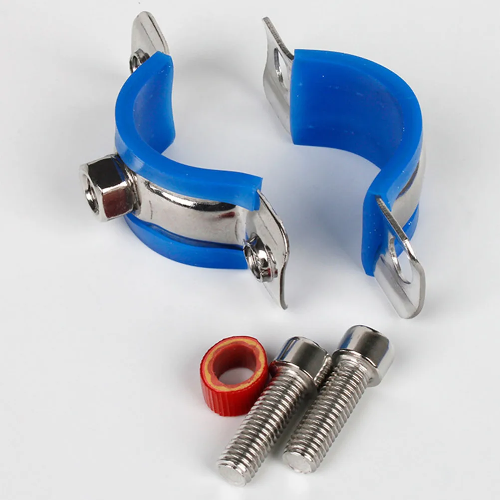 2 Pcs Office Chair Protector Stop Sinking Securing Clip Fix Pipe Support Clamp Plastic