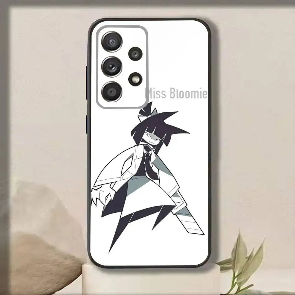 ミス B-ブルミー FPE 電話ケース サムスン S25、S24、S21、S22、S23、S30、ウルトラ、S20、プラス、Fe、ノート、10、9、5G ブラックカバー用