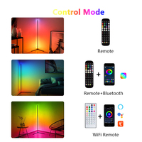 Living Room Dimmable RGB Corner Floor Lamp 140cm Stand Smart APP LED Mood Light for Bedroom Nordic Home Decor Interior lighting