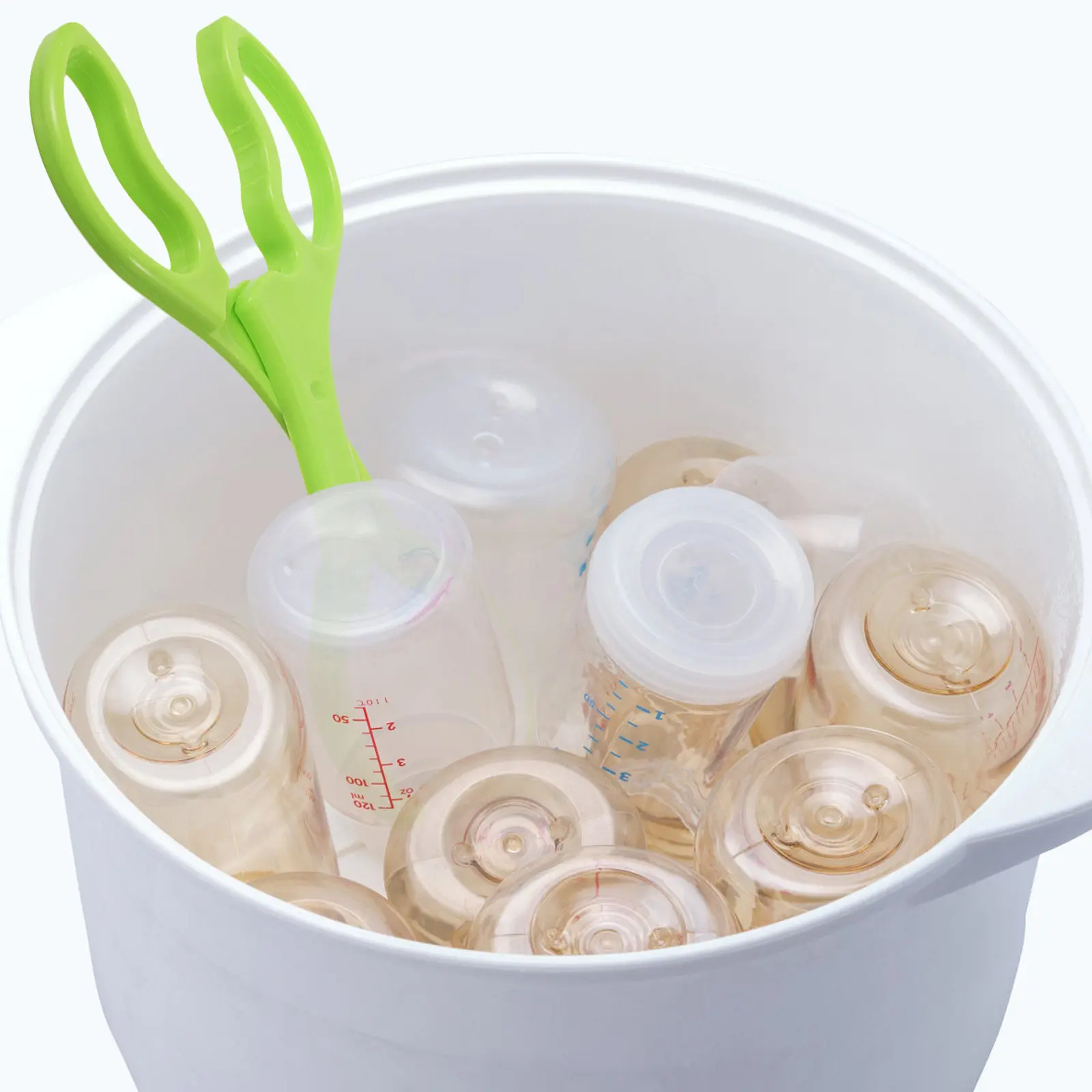 

2Pcs Anti-Slip Feeding Bottle Clamp Detachable Design Baby Bottle Forceps for Clipping Pacifier and Tableware Safe