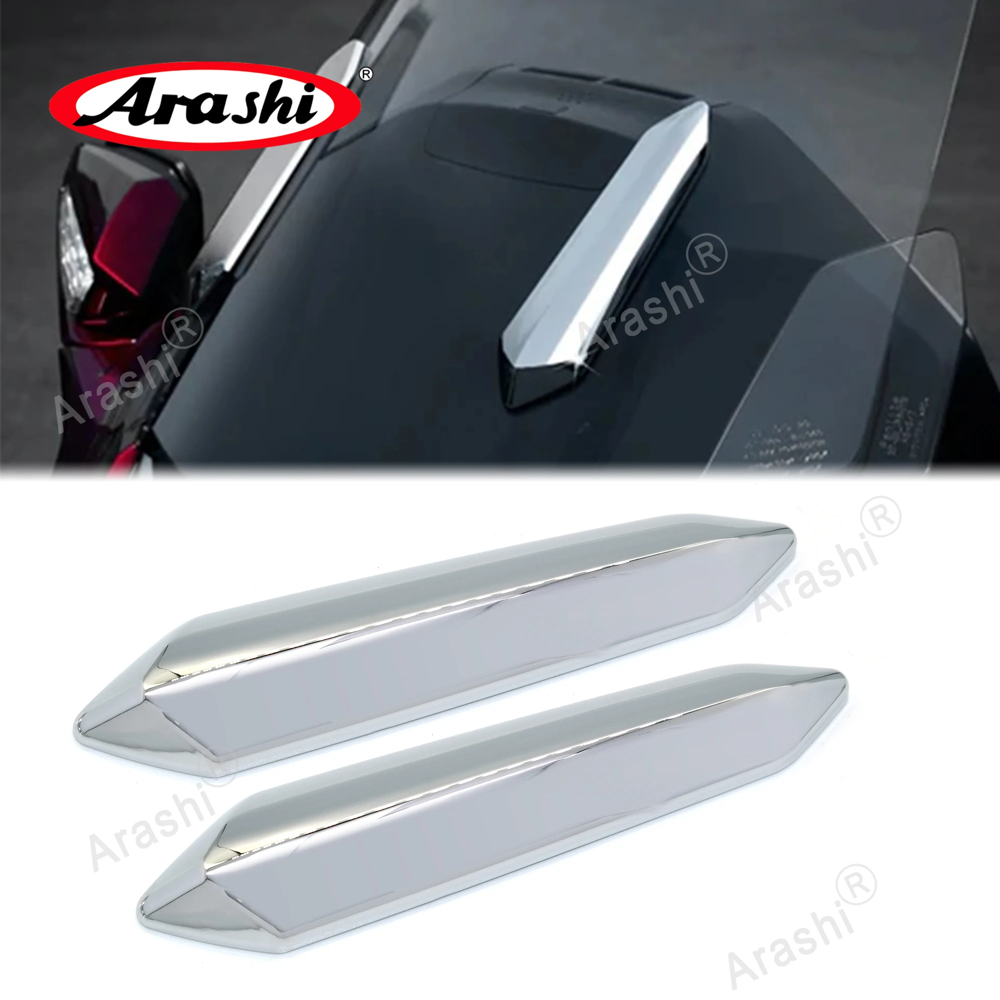 ARASHI Gold Wing Windshield Strut Cover Trim For HONDA Goldwing 2018 2019 2020 2021 2022 2023 GL 1800 Gen3 Gen 3 Frame Sticker