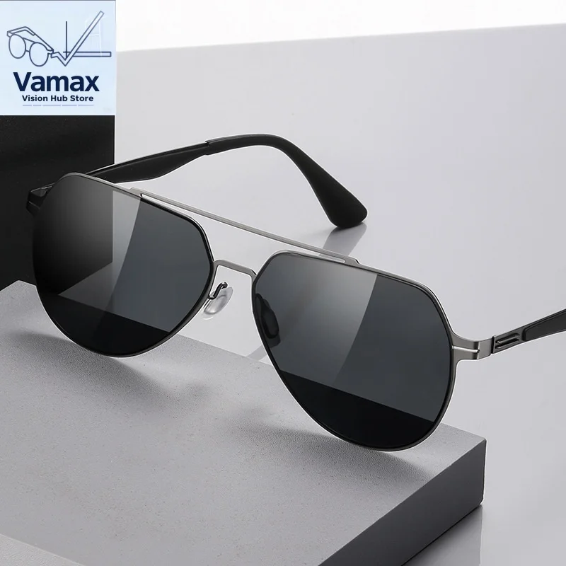 

VAMAX Men's Polarized Nylon Driving Sunglasses UV Protection Screwless Design