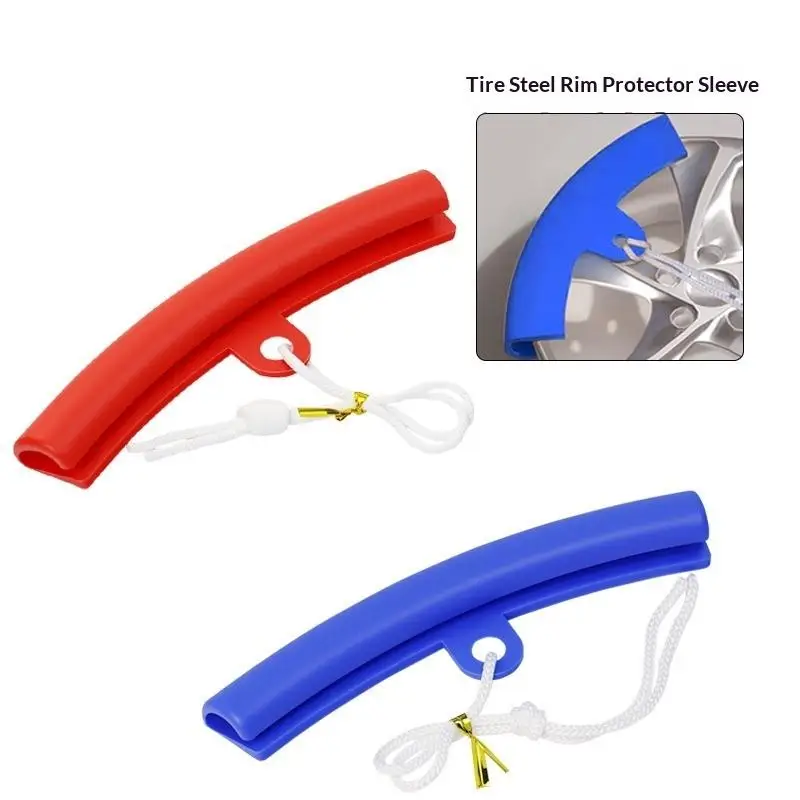 5Pcs Car Motorcycle Wheel Guard Rim Protectors Bicycle Car Wheel Rim Protector Tyre Changer Guard Tire Change Protection Tool