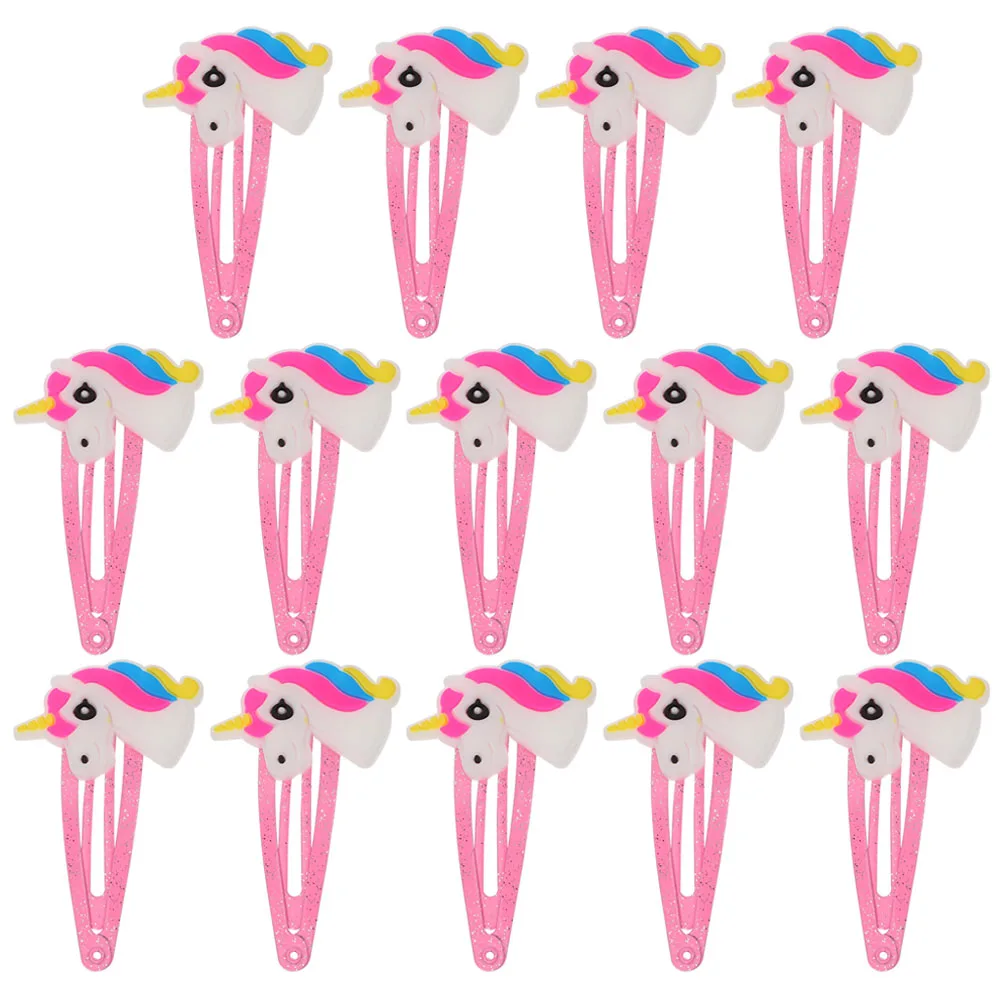 

20 Pcs Unicorn Hair Clip Children's Hairpins Accessories Fashion Accessory Clips for