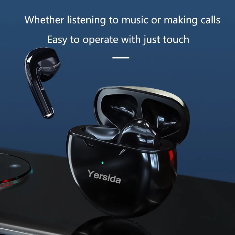 Yersida HT38 TWS Earphone Wireless Bluetooth HeadphonesTouch Mini Headset Dual Mic Stereo Earbuds Suitable for Apple And Android image 4