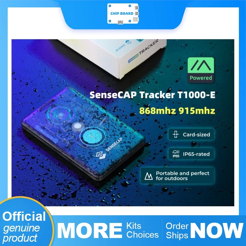 IP65保護、LoRa/GPS/BLE三重位置測定、LR1110-nRF52840-AG3335モーションアラートを備えたSenseCAP T1000-E産業用トラッカー