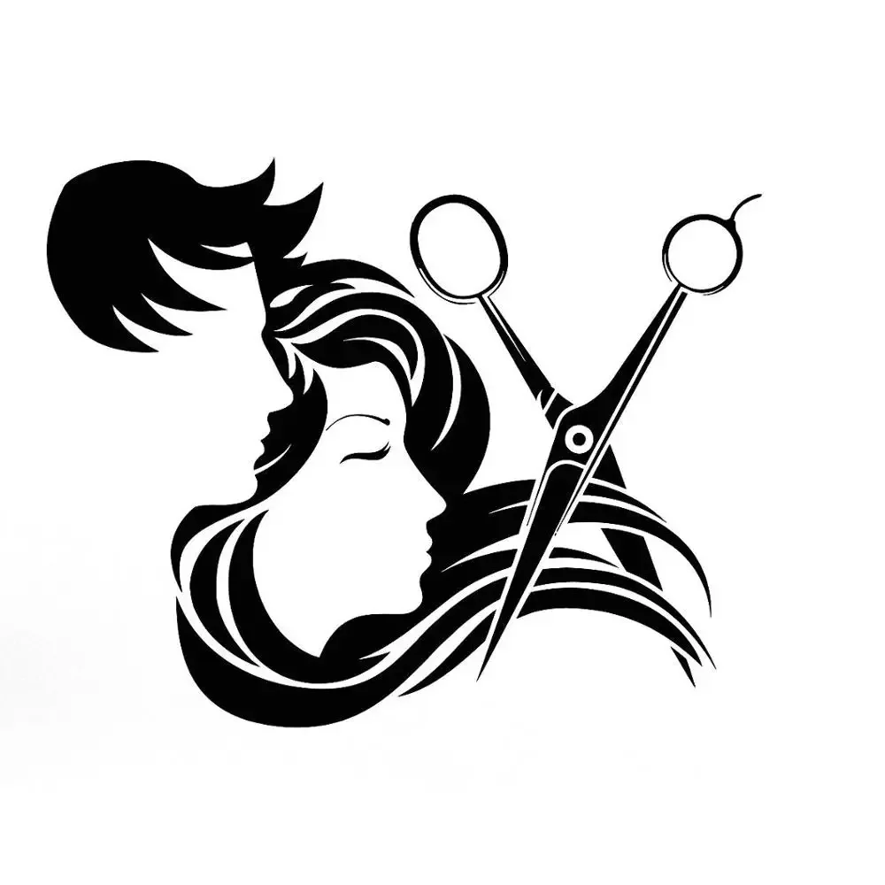 High Quality Hair Salon Stylist Hairdresser Barber Shop Vinyl Car Sticker 14.7CM*11.7CM