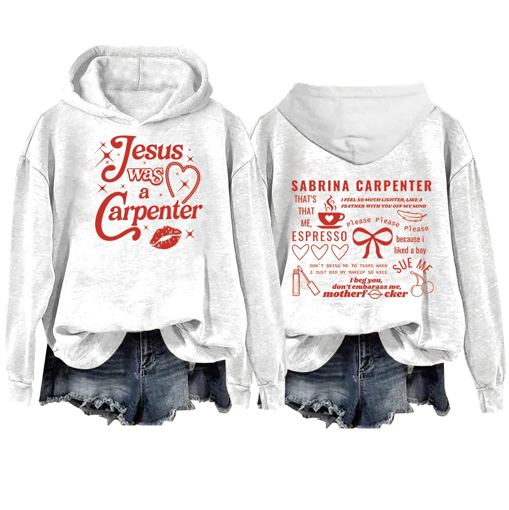 Jesus Was A Carpenter Sabrina Hoodie Men/Women Fans Gift Vintage Casual Hoodies