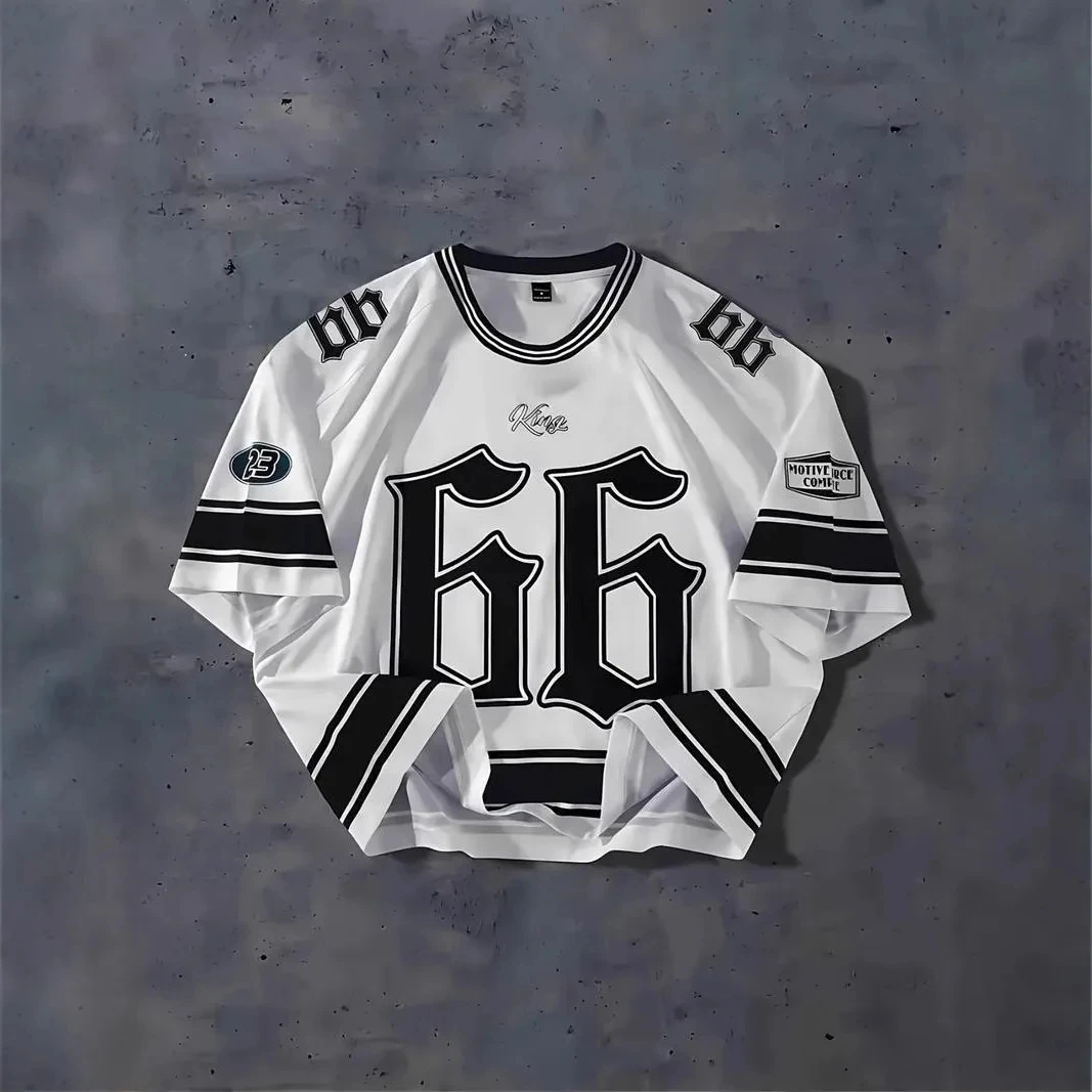 قميص صيفي جديد ثلاثي الأبعاد مطبوع رقميًا مقاس 66 ، تي شيرت أوروبي وأمريكي غير رسمي للشارع الهيب هوب عصري رائع للرجال والنساء