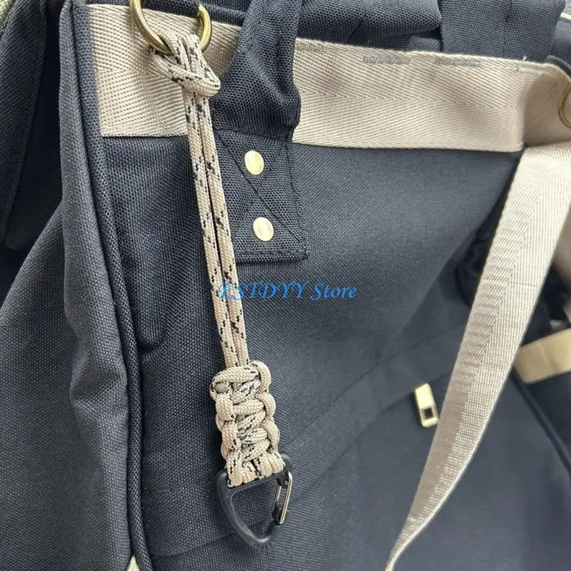

G6DE 10pack High Strength Parachutes Cord Carabiner Weave Polyester Lanyard