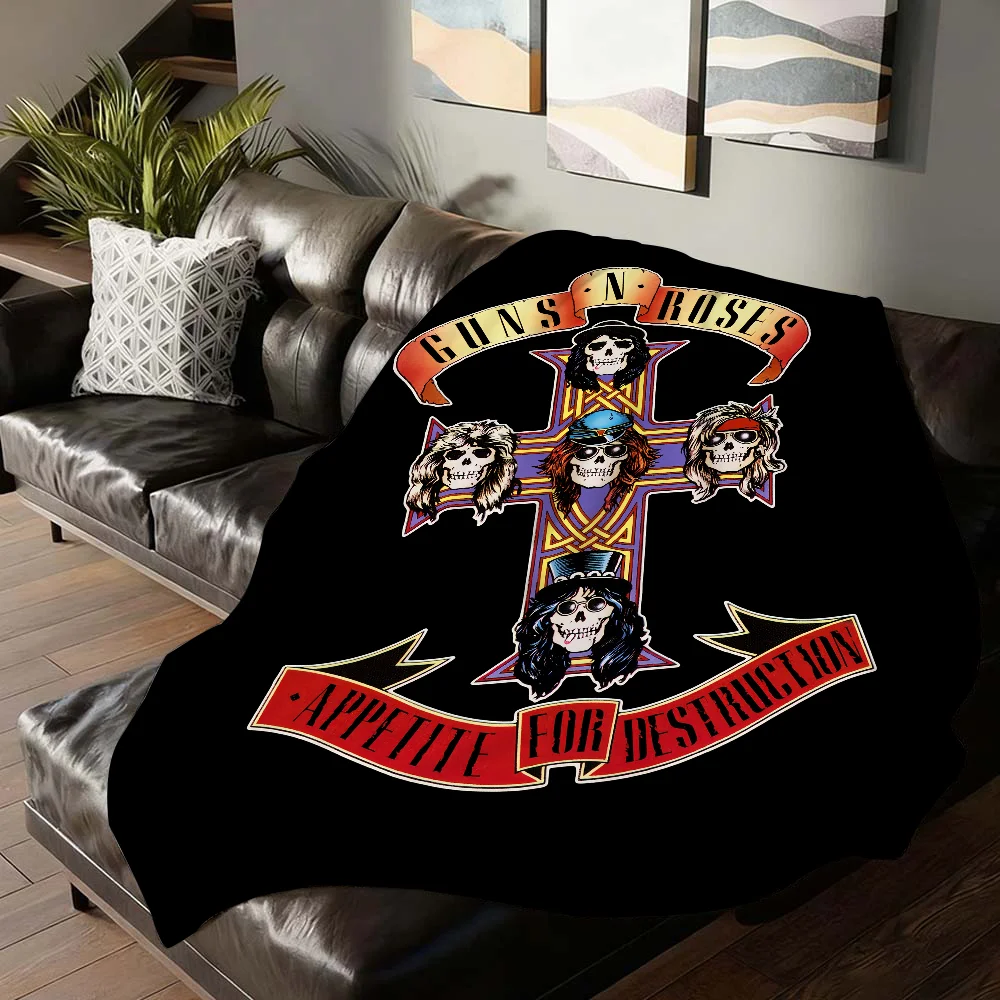 Band G-Guns N-N' R-Roses Blanket Soft and Skin Friendly For Couch Bed Napping Bedspread All Seasons Comforter