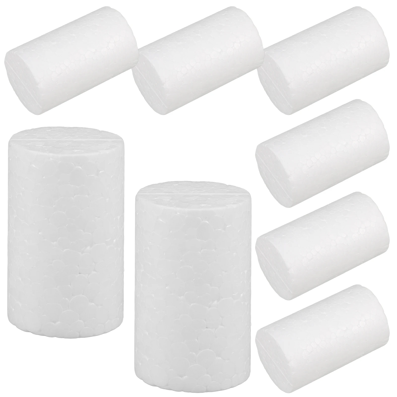 

10 Pcs Foam Cylindrical Decoration Decorations Ornaments Floral Round Craft Circles Cylinders Blocks Garland