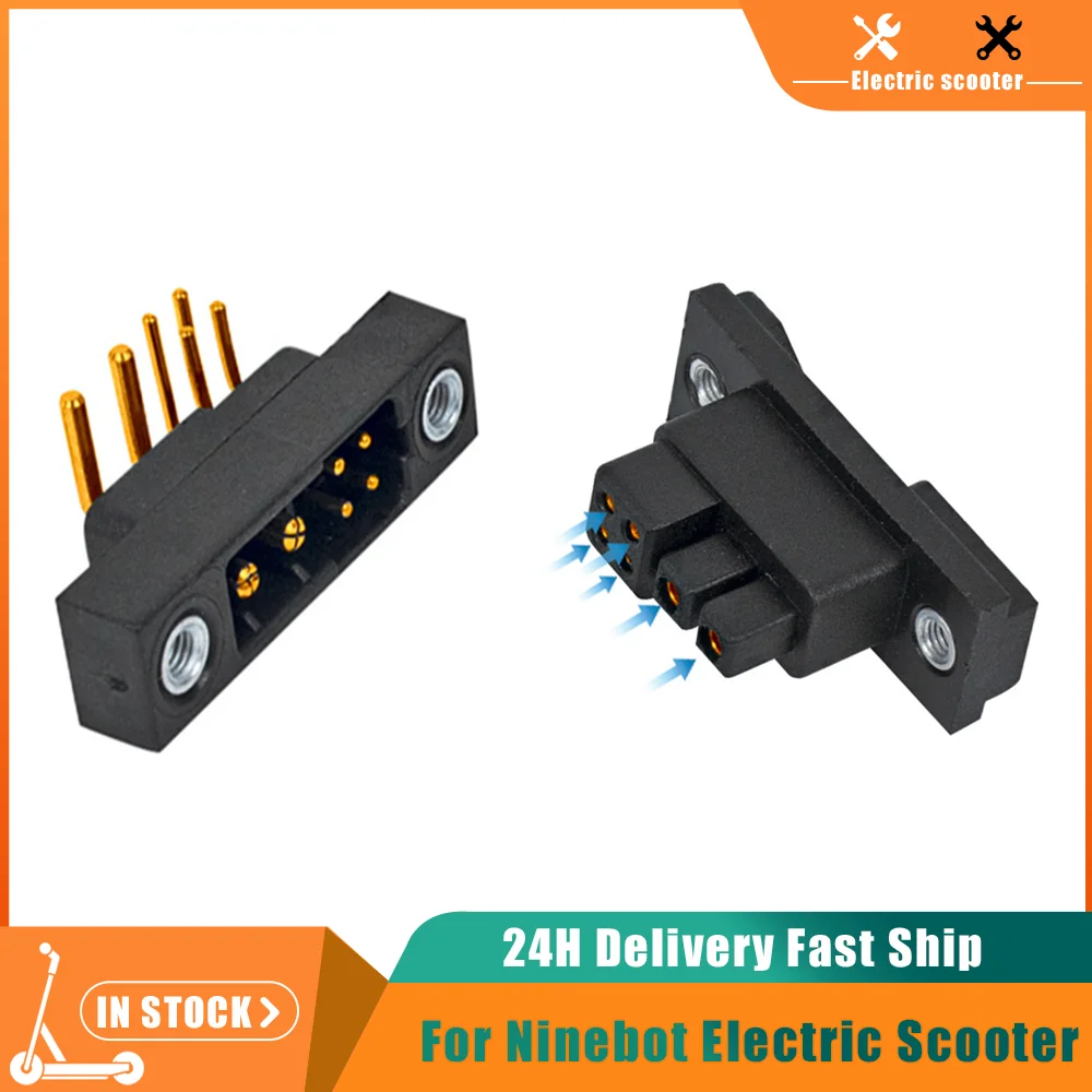 External Battery Connection Receptacle For Segway Ninebot ES1/ES2/ES3/ES4 Circuits Dashboard Control Board Outlet Socket Parts