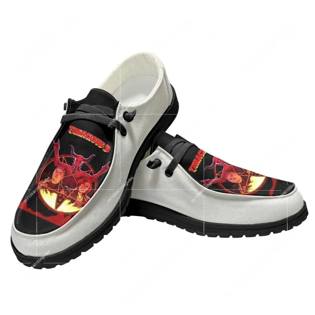 

Tenacious D Rock Band Casual Shoes Motorcycle Tour Men Woman Flat Shoe Breathable Outdoor Lightweight Footwear Custom Made Shoe