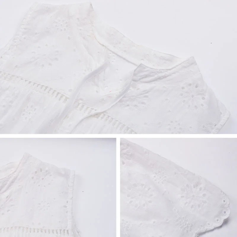 Mini abito bianco estivo da donna casual Boho per abiti da spiaggia senza maniche vestito estivo elegante sexy scava fuori abiti corti da donna