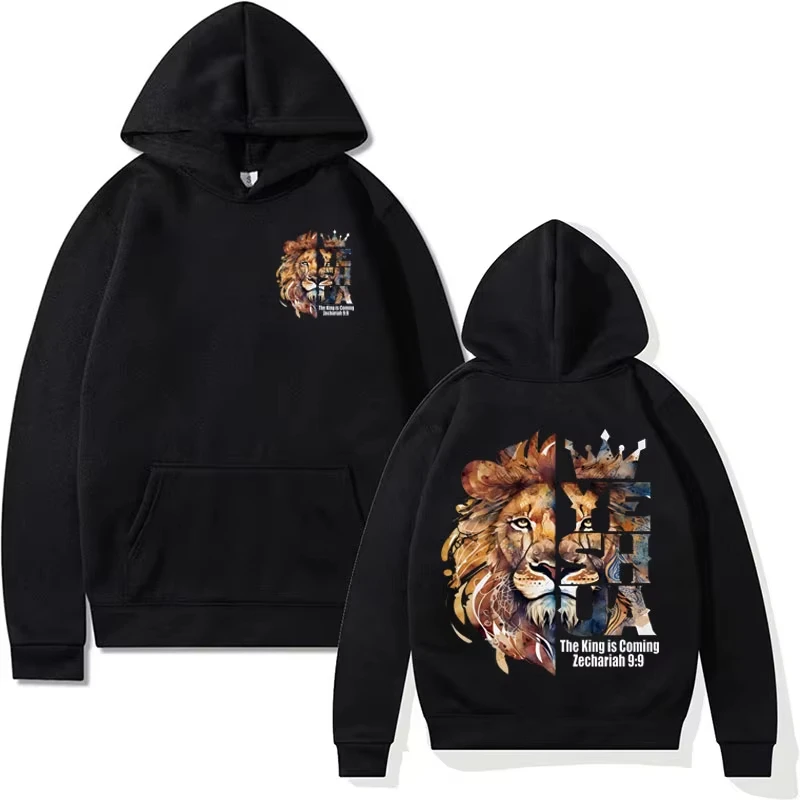 

FunnyJesus Religious Fashion Simple Graphic Hoodie Winter Long-sleeved Loose Casual Sportswear Men Woman Aesthetics Pullover Top