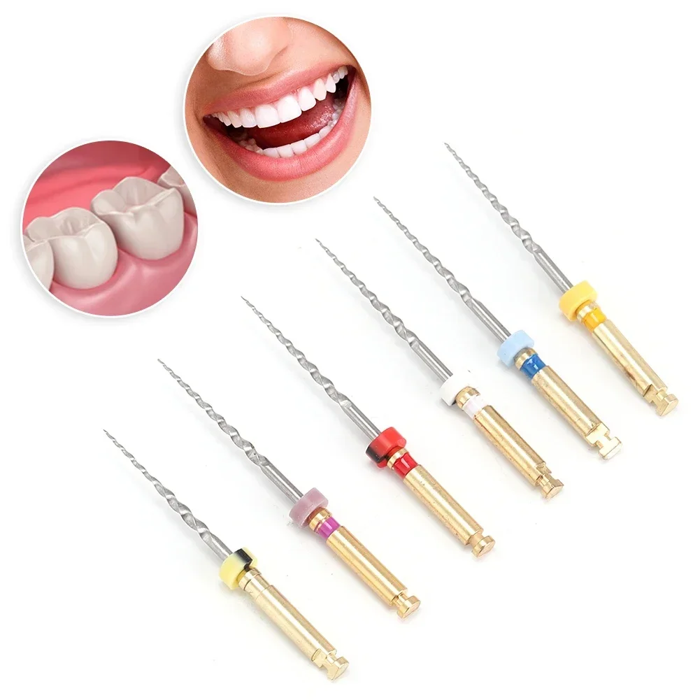 6Pcs Dental Root Canal Niti File Endodontic Needles Dental Instrument SX-F3 Cleaning Professional Oral Hygiene Care Dentist Use