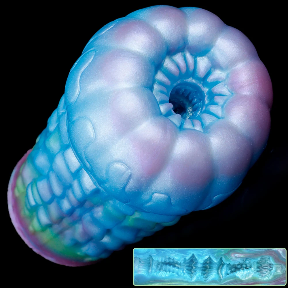 GEEBA UltraSoft Liquid Silicone Male Masturbator Realistic Texture Male Pleasure Cup BodySafe Pocket Pussy Stroker Adult Toy