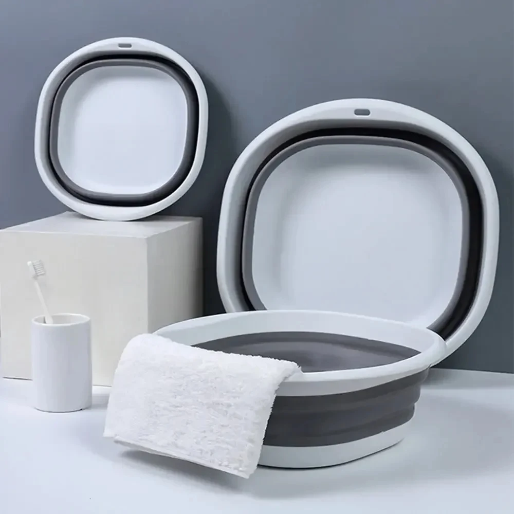 Lavabos plegables de plástico, lavabos portátiles, bañera de lavandería plegable, lavabo de baño para bebés y adultos, accesorios de baño y cocina, lavabo