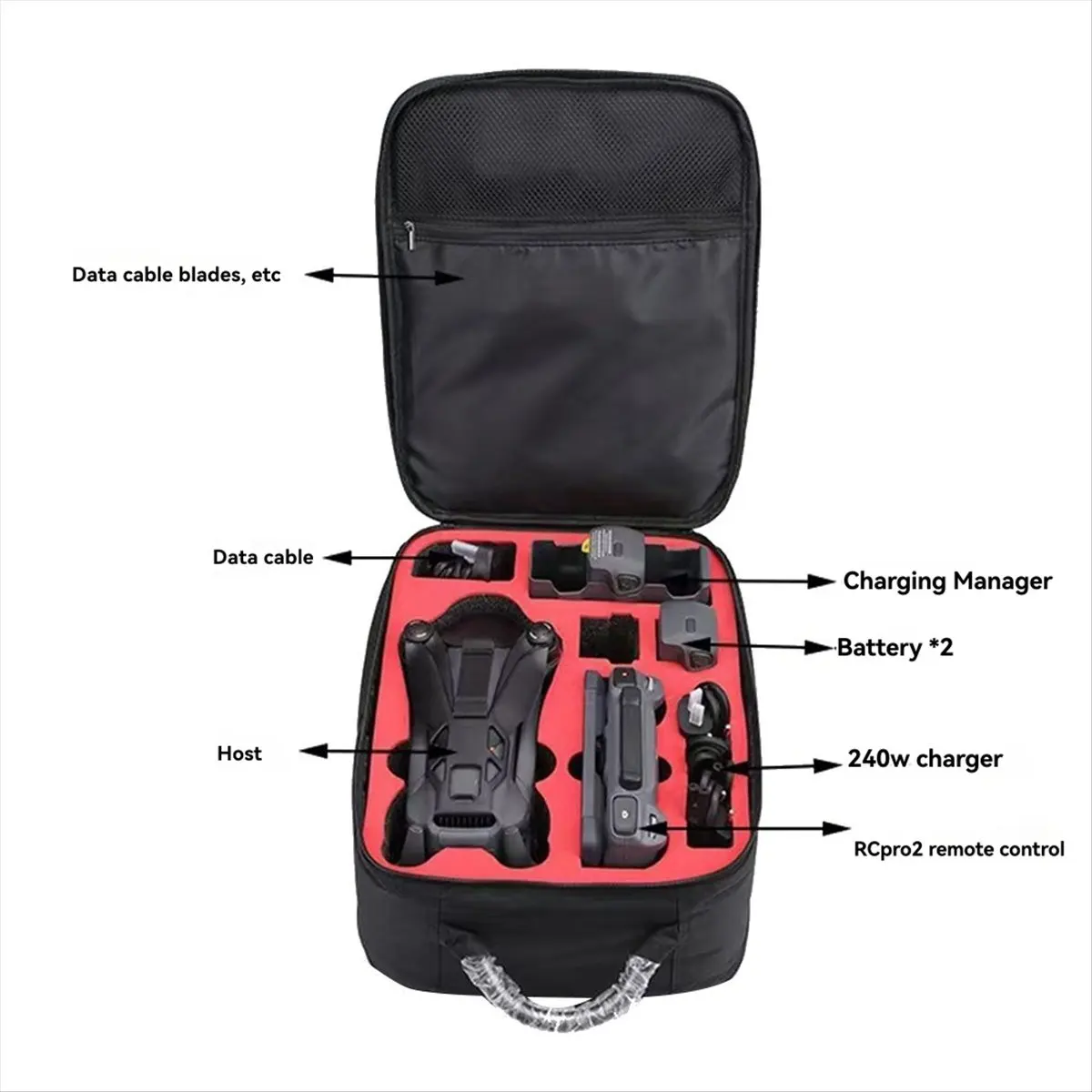 (A02R) For DJI Mavic 4 Pro Storage Bag Backpack Waterproof Bag for DJI Mavic 4 Pro Accessories Portable Organizer