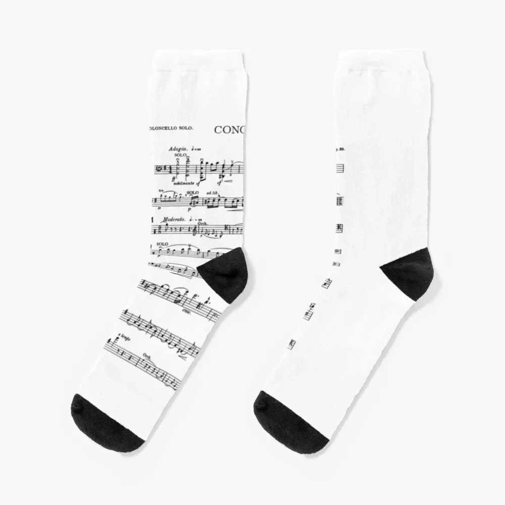 

Elgar Cello Concerto Socks cotton hip hop custom sports professional running Socks For Women Men's