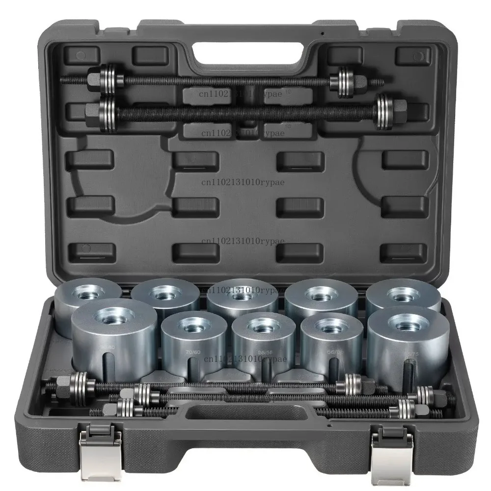 27 PCS Auto Repair Tool Kit Pull Press Sleeve Steel Bush Rem-oval Insertion Tools Compatible  HGV Engines Carrying Case