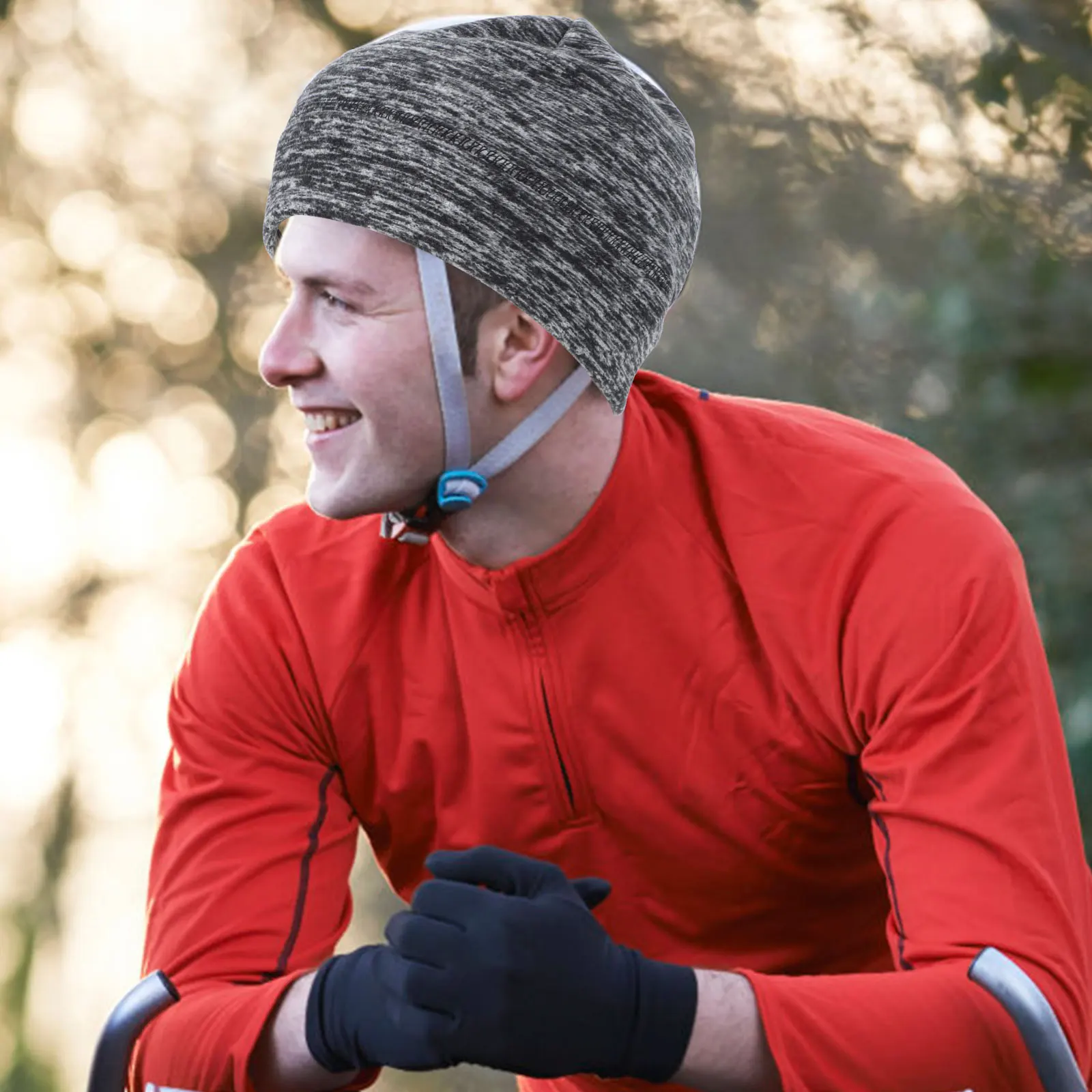 

1pc Warm Winter Hat with Ears Padded Fleece Lined Thick Knit for Men Women Windproof Cold-proof Outdoor Sport Hats