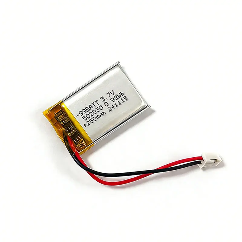 502030 Lipo Battery 3.7V 250mAh Polymer Rechargeable Batteries Ph2.0 for Bluetooth Headset Singing Machine Car Recorder Toys