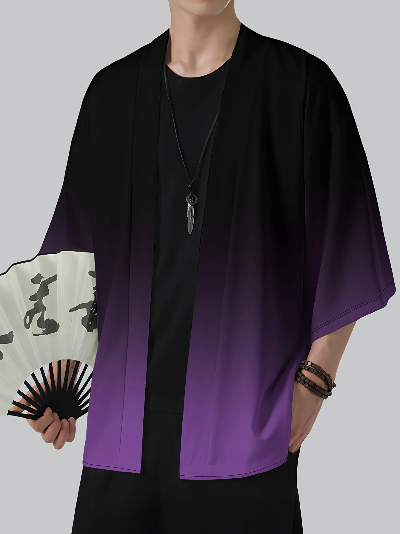 2026 Summer Men's Kimono 3D Printed Design Breathable Lightweight Casual Fashion Outdoor Street Men's Clothing