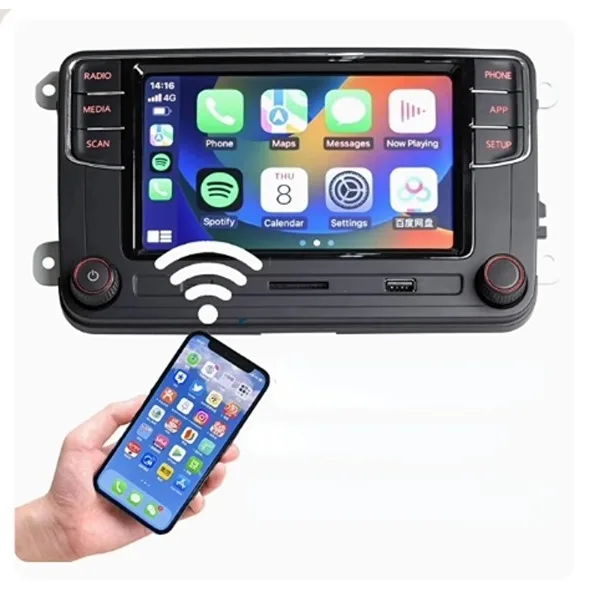 RCD330 187B OEM Radio wireless Carplay Android Auto Car Radio Multimedia Player GPS For VW Golf