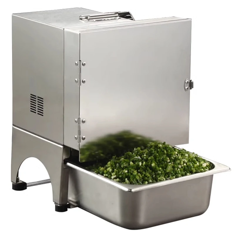 

220V Electric Vegetable Cutter Commercial Automatic Green Onion Celery Chopping Minced Machine Carrot Multifunctional Slicer