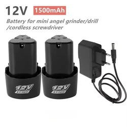 12V 1500mAh New Universal Rechargeable Lithium-Ion Battery For Angle Grinder Electric Drill Cordless Screwdriver Spare Battery