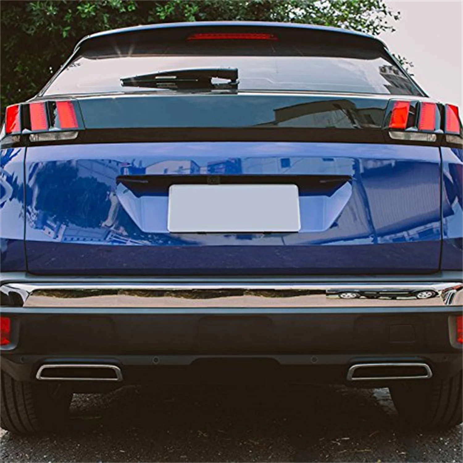 

Chrome Exterior Rear Exhaust End Tip Pipes Cover Trim 2pcs for Peugeot 3008 5008 2017-2022 / Citroen C5 Aircross 2017-2021