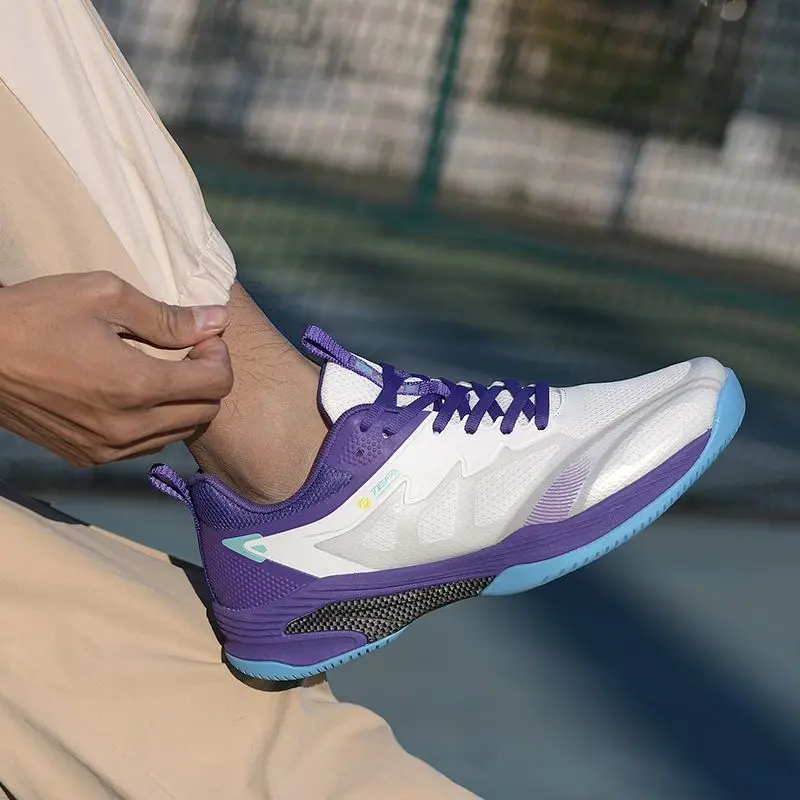Shoes suitable for sports training: volleyball shoes, breathable badminton shoes, men's and women's lace-up tennis sneakers, non