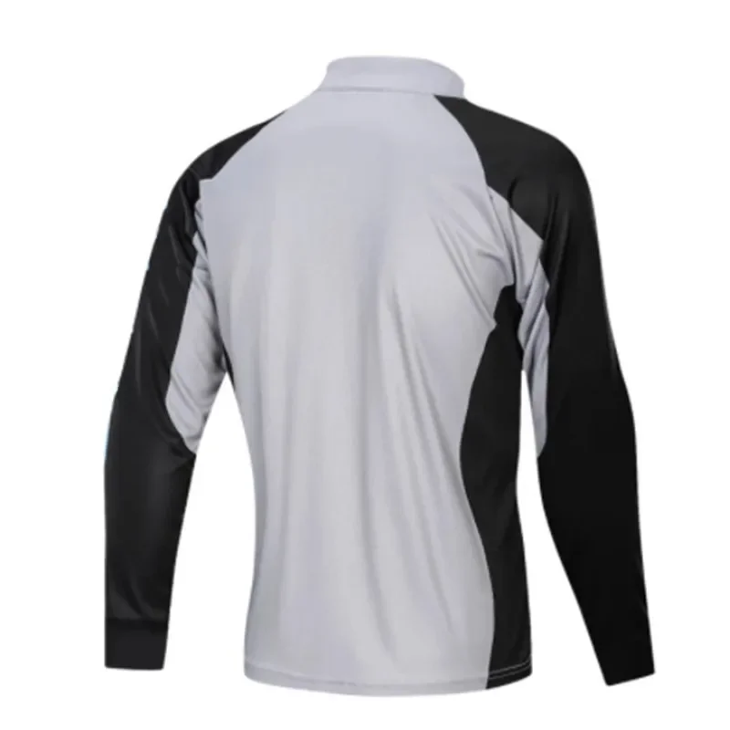 2023 Hot Selling Fishing Shirts With Zipper  Breathable Long Sleeve Fishing Jerseys  For Men Hiking Tops Sun Protection Clothing