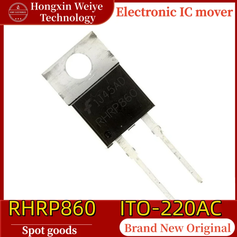 

(10/20 pieces) RHRP860 ITO-220AC 600V 8A Fast Recovery High Efficiency Rectifier Diode Original In Stock Fast Shipping
