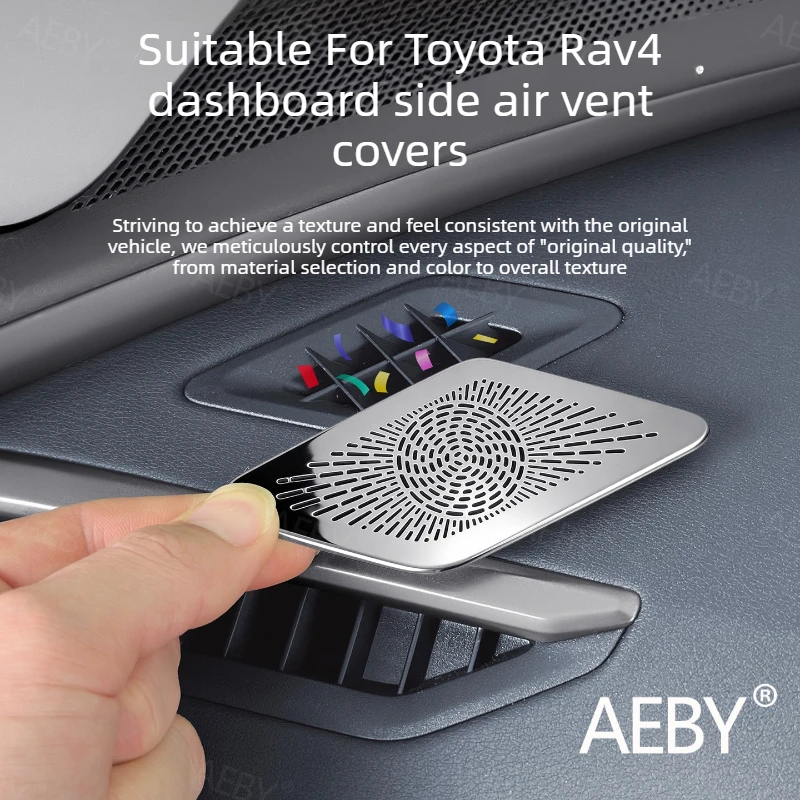 

For Toyota Rav4 2020-2026 Dashboard vent cover speakers,decorative protective film,Dust cover,Car Interior Accessories