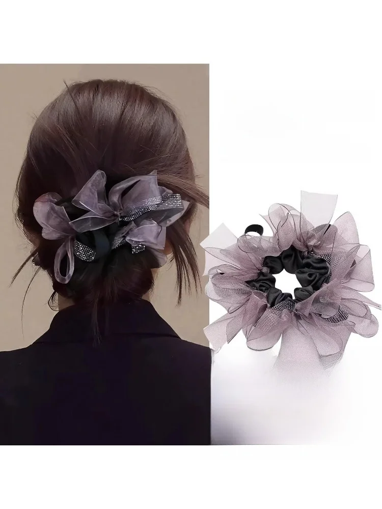 lastkiss-water-diamond-me-hair-tie-women's-faionable-headwear-hair-accories-high-elastici-comfortable-fixed-decorative