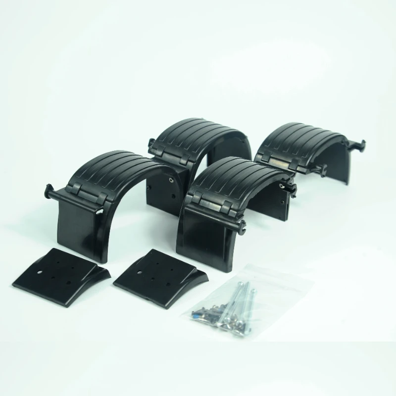 Guardabarros de Doble Eje para Camión RC Tamiya 1/14, Tractor Scania, MAN, Benz, Volvo, Protector de Ruedas 1:14, Piezas de Repuesto para Camiones Volquete