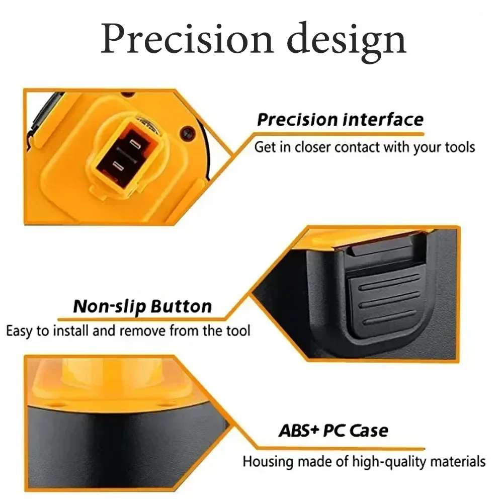 Replacement battery ni-mh 9.6V 4800mAh compatible with Dewalt DE9061 DE9062 DW9061 DW9062 DE9036 DW911 DW921 DW9614 DW050