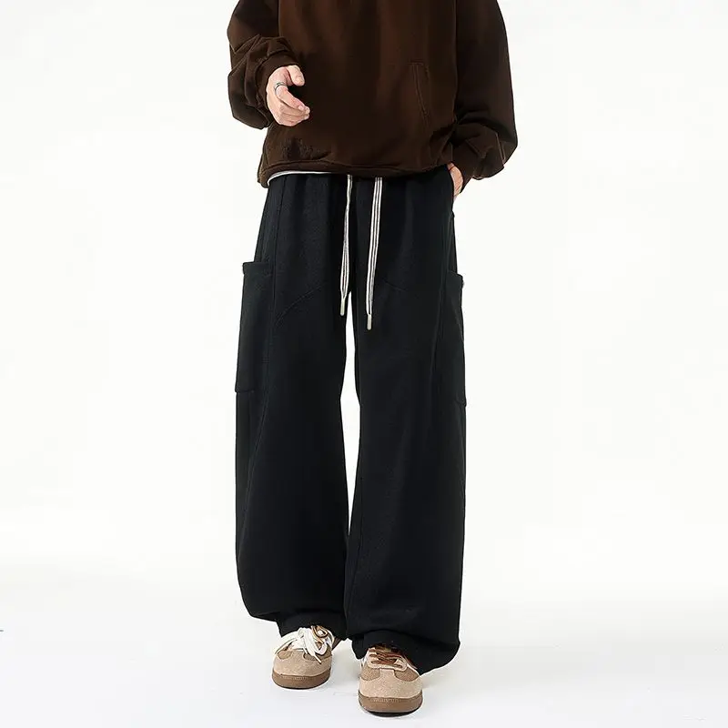 

Men's Pants Retro Casual Plus Size Sweatpants Plus Size Spring And Autumn American Versatile Pants Loose Slimming Casual Pants