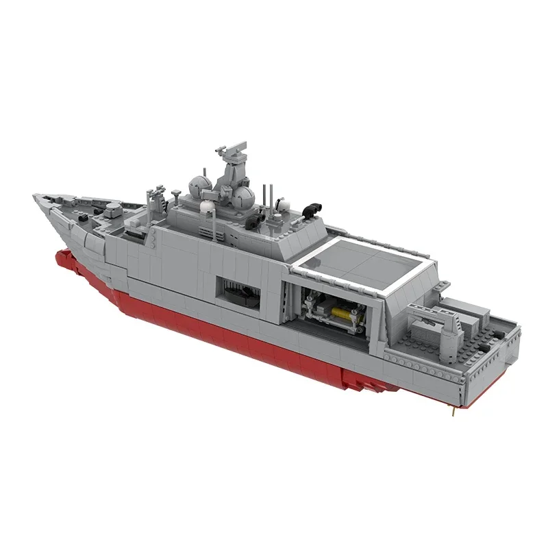 Moc Building Bricks Boat Model Mine Countermeasures Vessel Technology Modular Blocks Gifts Toys For Children DIY Sets Assembly