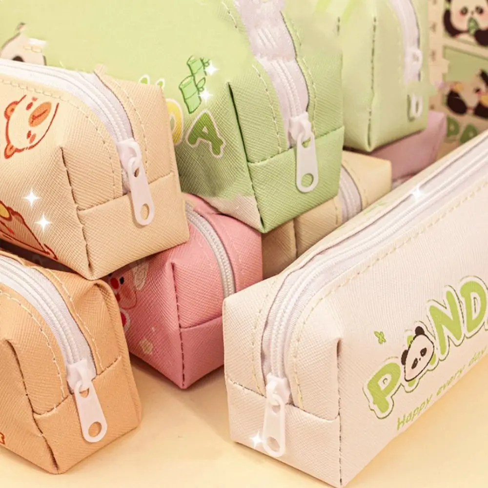 Waterproof Kawaii Capybara Pencil Bag Cute Design Cartoon Stationery Bag Creative Panda Pen Case Gift