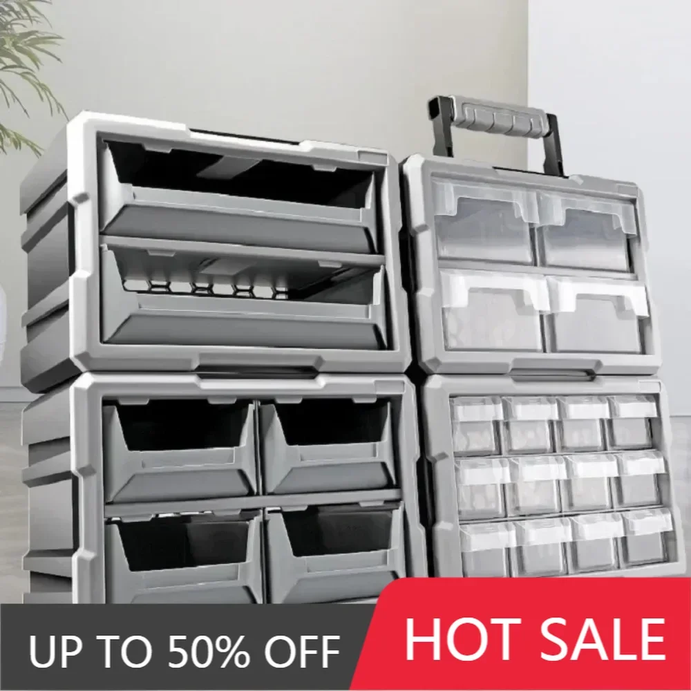 Plastic Parts Screws Tool Storage Drawer For Multi-grid Mechanics Boxes Professional Electrician Hardware Organizer Accessories
