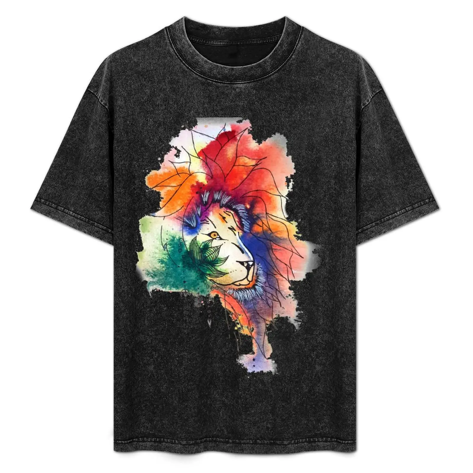 

Lion Aquarelle Julie Formation T-Shirt man tshirt t shirts for man pack white T-Shirt