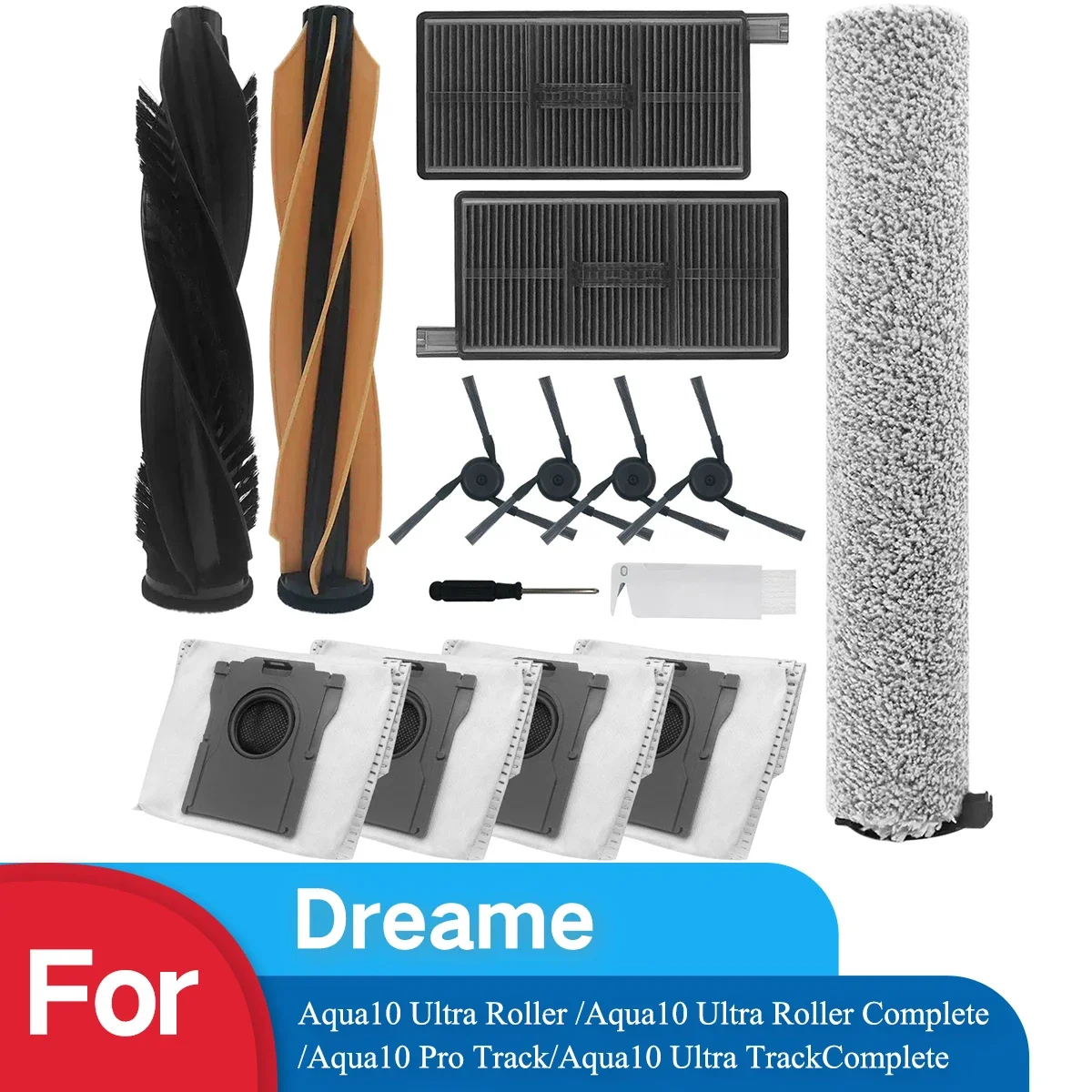 Accessori per Dreame Aqua10 Ultra Roller/Aqua10 Ultra Roller Complete/Aqua10 Pro Track/Aqua10 Ultra Track Robot completo