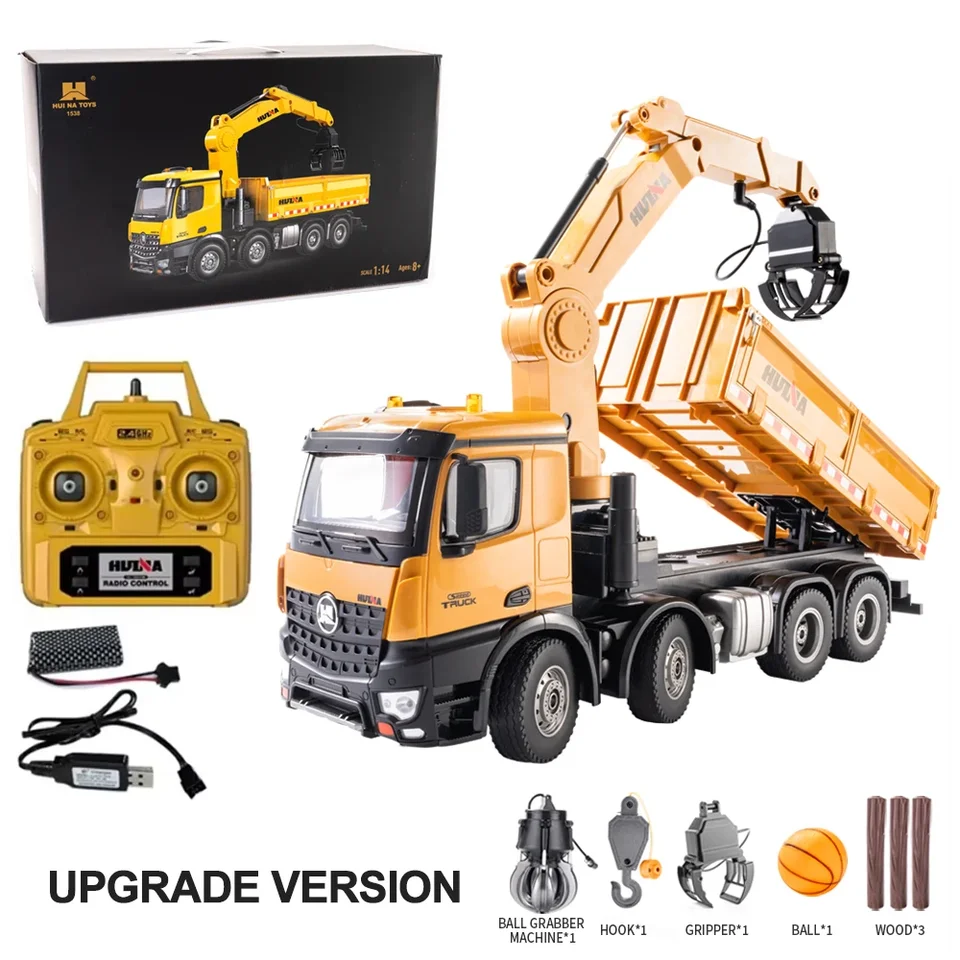 HUINA 1538 26CH RC Semi-alloy Truck 1/14 Remote Control with Wood