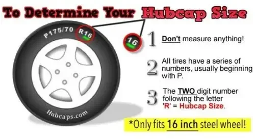 Hubcap الفضة الثقيلة ، مناسبة لسلسلة فورد فان أون ، 16 في ، 1 في